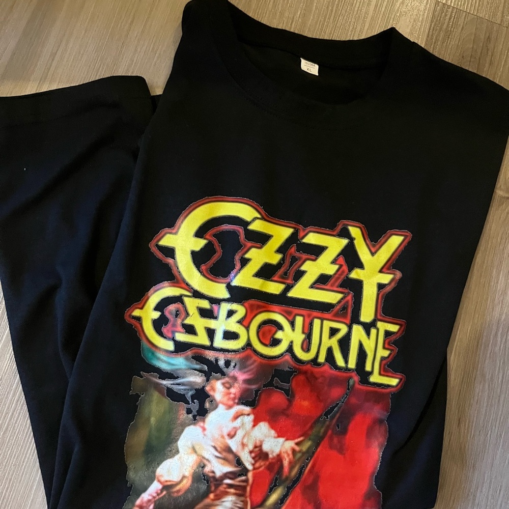 Black Ozzy Osbourne Graphic T-Shirt